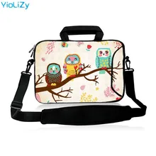 С принтом в виде совы; сумка на плечо для ноутбука 10 11,6 13,3 14,1 15,6 17,3 для женщин ультратонких ноутбуках, защитный чехол для мессенджера мужские Тетрадь рукав SB-5797