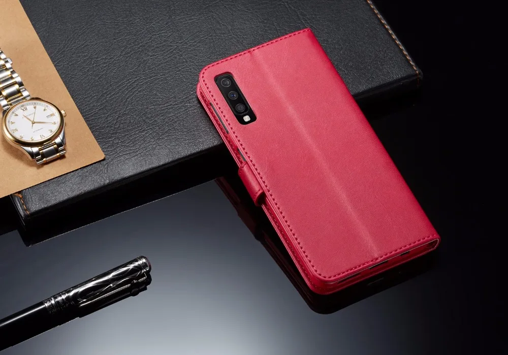 Чехол для samsung Galaxy A50, чехол, откидной кожаный бумажник-книжка, винтажный Магнитный защитный чехол для samsung A50 A 50 Etui
