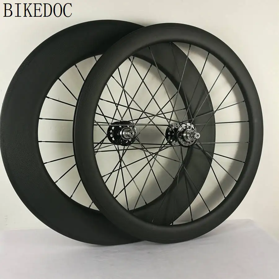 BIKEDOC карбонная Трансмиссия без свободного хода 700C 60 мм и 88 мм углеродный след Колеса Внешний карбоновые колеса