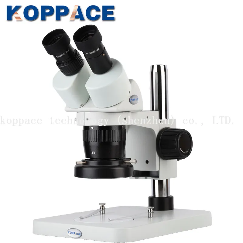 KOPPACE бинокулярный стерео зум микроскоп WF10x окуляры зум цель 2X-4X светодиодный светильник источник ремонт сотового телефона Микроскоп