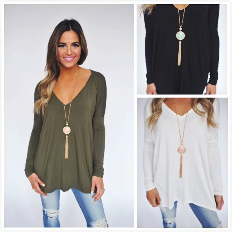 

Hot Loose Casual Maternity Clothes For Pregnant Women Long Sleeve Shirt V-Neck Pregnancy Breastfeeding Top Shirts For Pregnant