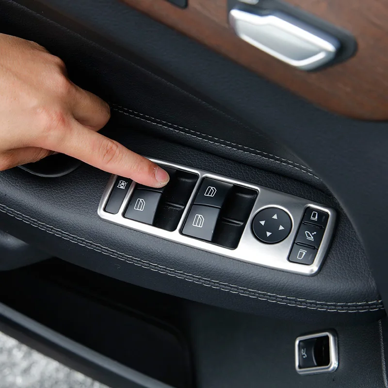 

Door Handle Window Lift Switch Button Cover Trim Frame For Mercedes Benz A W176 B W246 C W204 E W212 GLE W166 CLA W117 GLA X156