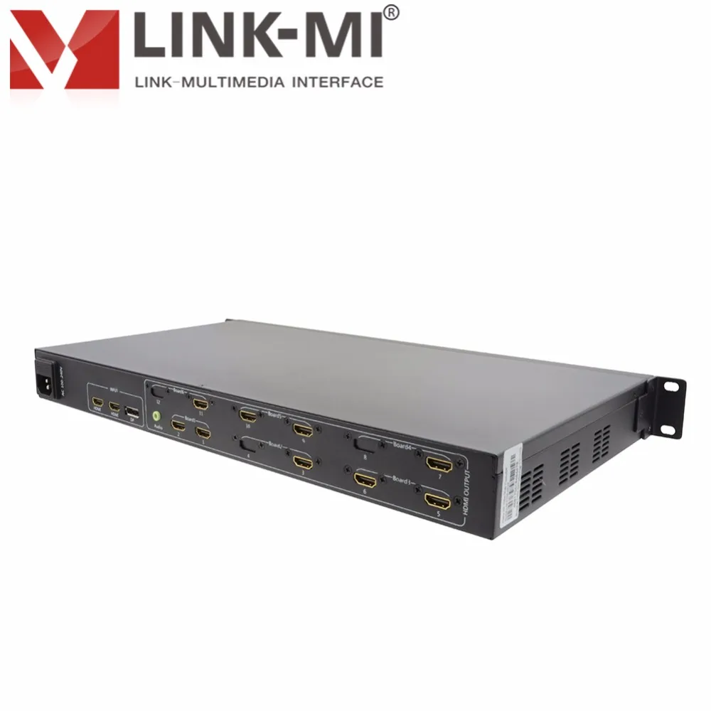 LINK-MI TV09-4K2k Full HD видео процессор 3x3 видео настенный контроллер для ЖК светодиодный монитор видеостена HDMI 1x9 4K сплиттер