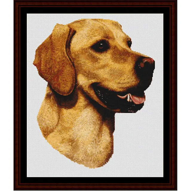 5D Diy Diamond Painting Puppy Labrador Dog Full Square Resin Drill