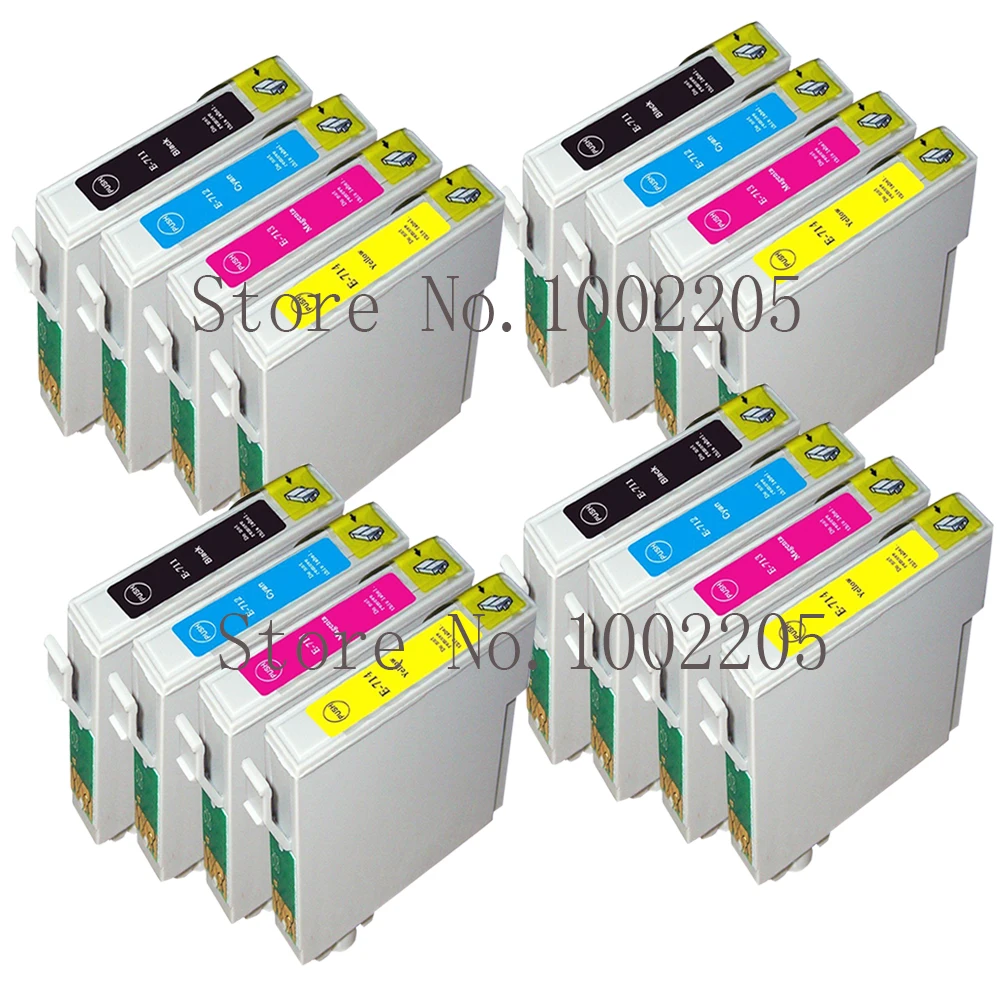 Cartuchos de tinta para impresora Epson Stylus, recambio de tinta  Compatible con T0711 T0714 T0715, DX4400, DX4450, DX6050, DX7400, DX7450,  DX8400, DX8450, DX9400, 16 Uds.|ink cartridge|ink cartridge for  epsoncartridge for epson -