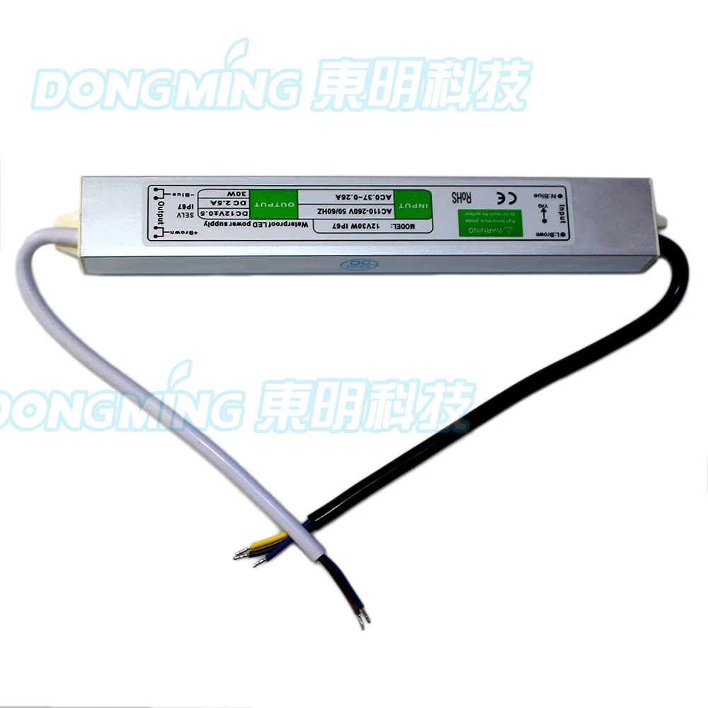 3528 5050 AC/DC 12 V led driver 30 W 2.5A Светодиодный источник питания водонепроницаемого IP67 адаптер питания, Трансформатор 110-260 V