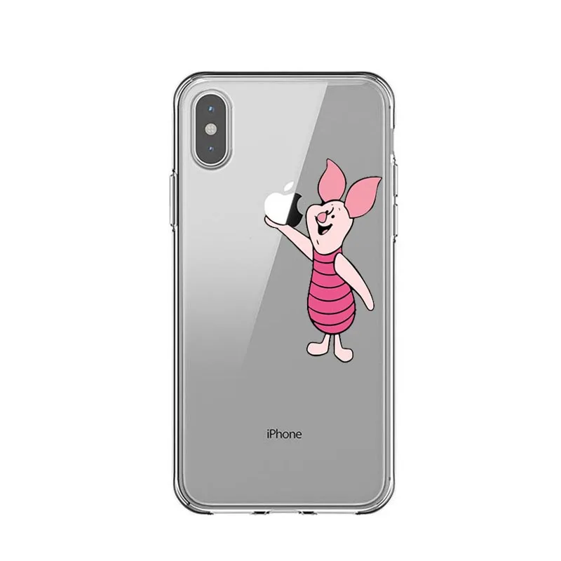 Cute Piglet Eeyore Winnie Pooh Tigger Christopher Robin Bambi Thumper Case For iPhone 5 5S SE 6 6SPlus 7 8 Plus X XS XS MAX XR