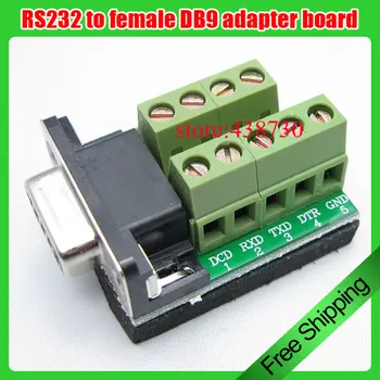 

10pcs DB9 adapter board / RS232 to female module / serial port to terminal block DR9 free solder serial port 485 transfer