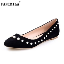 Fashion Women Shoes Woman Flats high quality Casual Comfortable pointed toe Beading Women Flat Shoe New Flats Size 35-46 B254