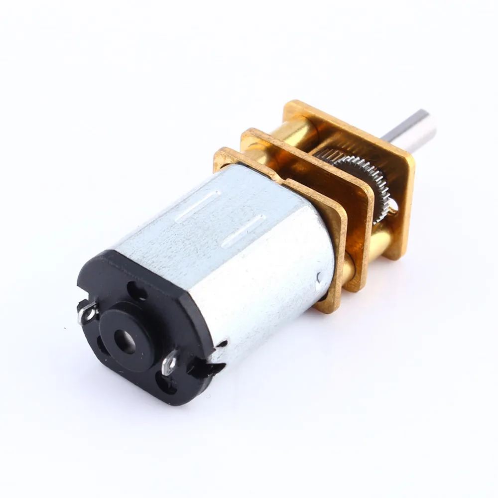 

1pc DC Reduction Gear Motor DC12V 100RPM N20 Micro Speed Gear Motor with Metal Gearbox Wheel High Torque Low Noise