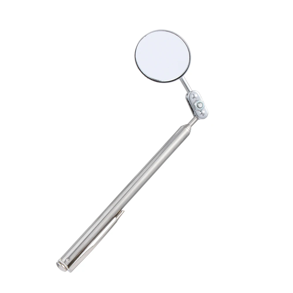 

1PC Round Mirror Extending Car Angle View Pen Automotive Telescopic Detection Lens Inspection Hand Tools Car Maintenance Care