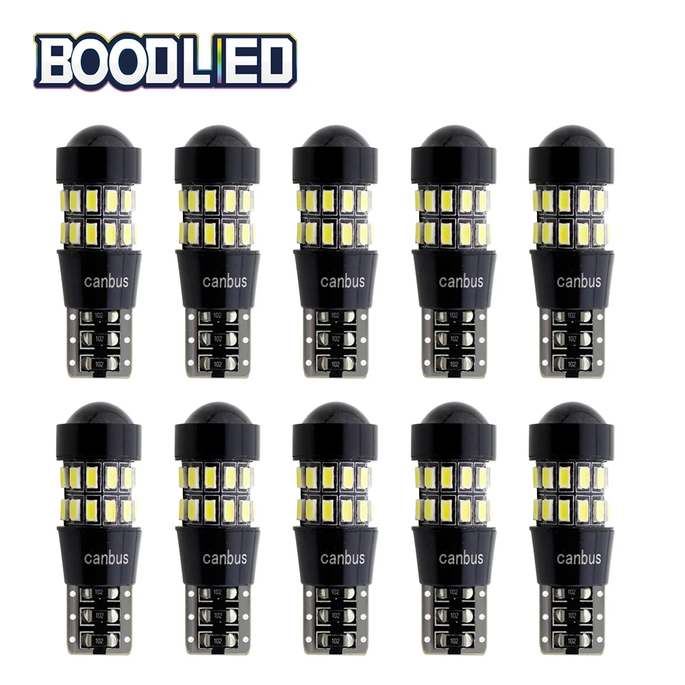 T10 лампы W5W светодиодный 3014 30 SMD линзы 194 168 Canbus Нет Ошибка Белый свет салона