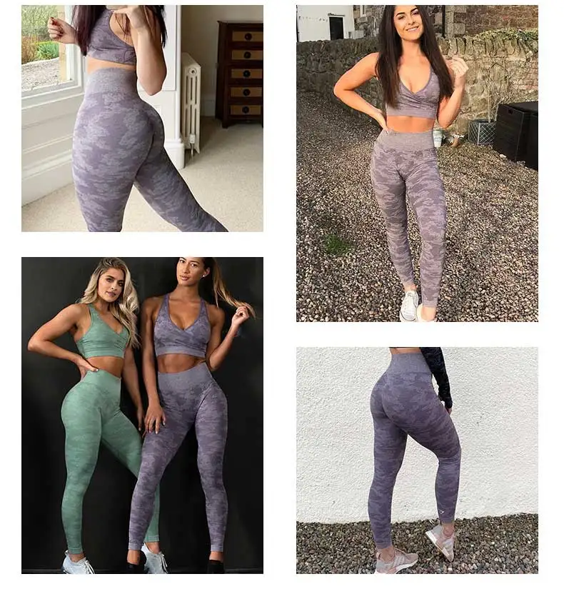 Women Seamless Leggings Push Up Yoga Pants Sport Trouser Workout High Waist Running Gym Tight Stretch Fitness Stripe Legging