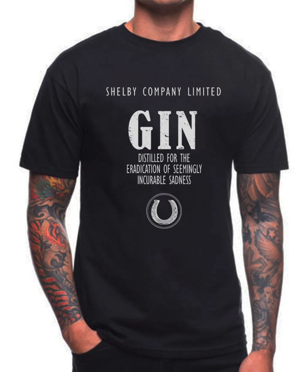 #*Cheap Peaky Blinders Gin T Shirt Shelby Company Limited 2019 Short Sleeve Cotton Man Clothing Tops Homme Basic Tshirt