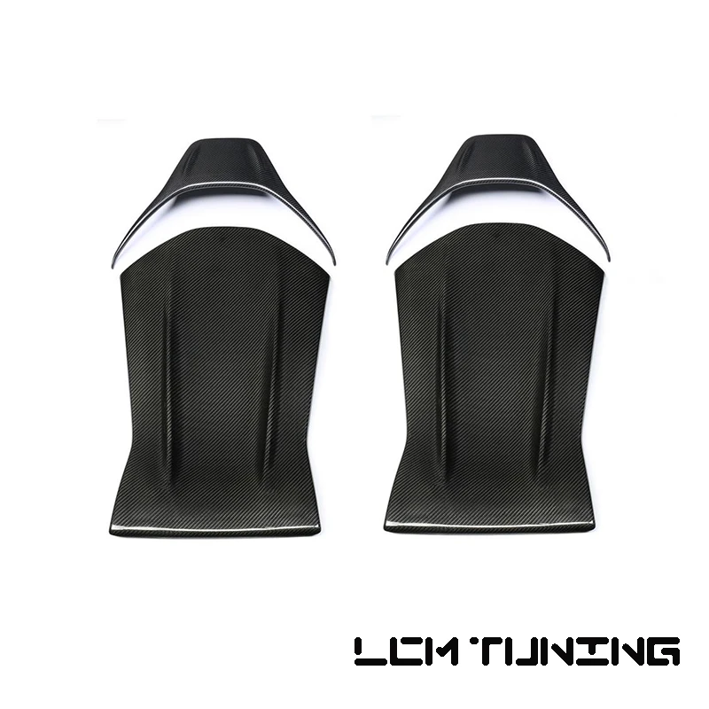 For Benz A45/CLA45/GLA45/C43/C63/E43/E63 AMG 2014-2017 Dry Carbon Fiber Seat Back Cover-Black Color