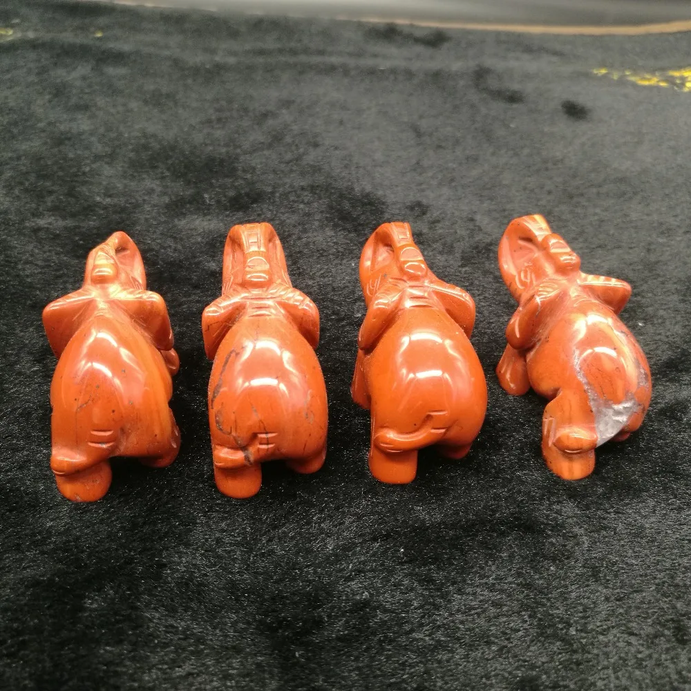red jasper crystal hand carved elephant (2)