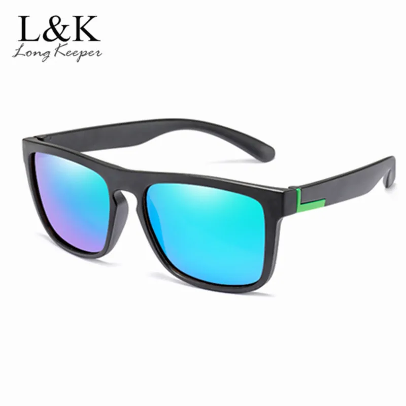 Long Keeper Rimless Rectangle Sunglasses UV400 Protection Antiglare Fashion Frameless Square Glasses for Women Men 