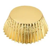 100 шт. Фольга металлизированная бумага цветные кексы Чехлы формочки для кексов стаканы для выпечки тортов формочки для выпечки Кухонные аксессуары