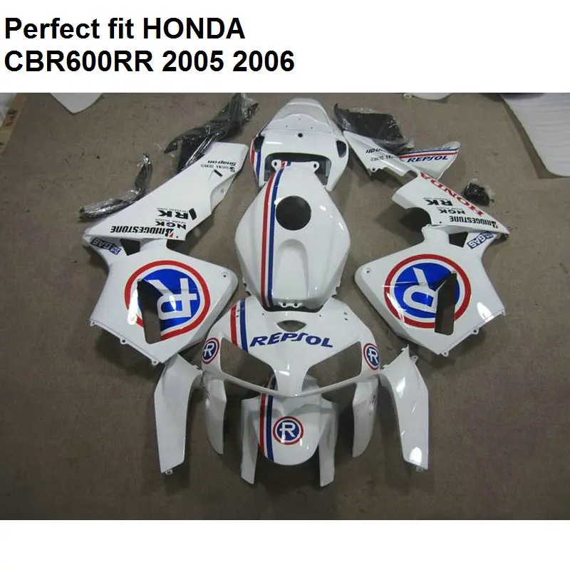 Подходит для обтекателей Honda CBR600RR 2005 2006 комплект CBR 600RR 05 06 Белый CF11|fairing kit cbr|cbr