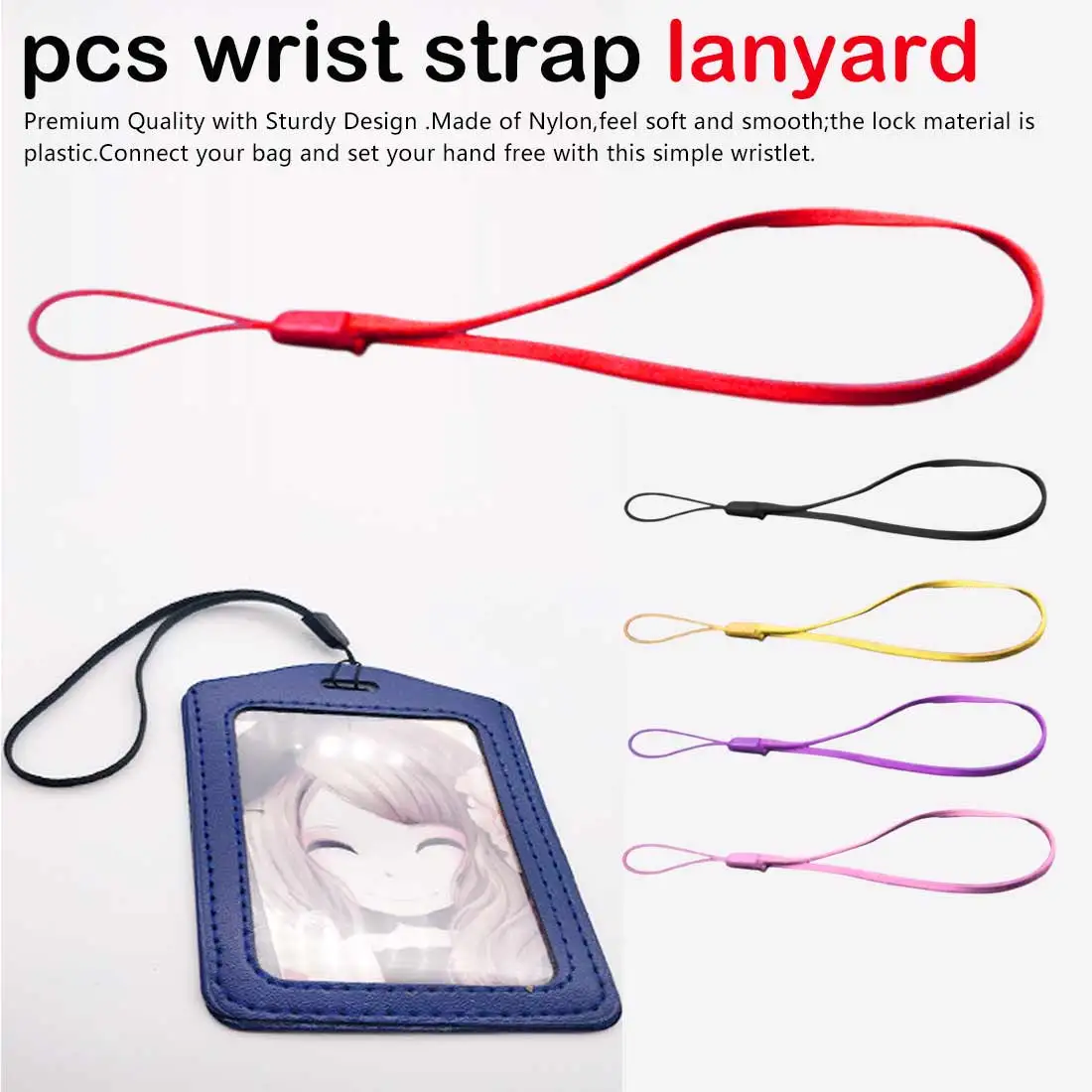

New 5x Black Nylon Wrist Strap keychains lanyards For Camera Cell Phone for IPod USB Mp3 Mp4 camera wrist strap