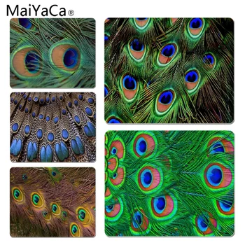 

MaiYaCa In Stocked Peacocks Feathers Laptop Computer Mousepad Size for 180x220x2mm and 250x290x2mm Small Mousepad