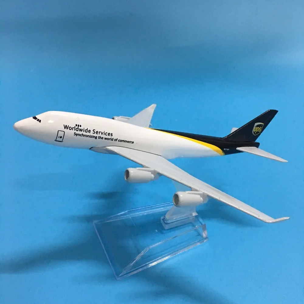 

JASON TUTU 16cm Plane Model Airplane Model UPS Airlines Airplanes Boeing 747 Aircraft Model 1:400 Diecast Metal Plane Toy Gift