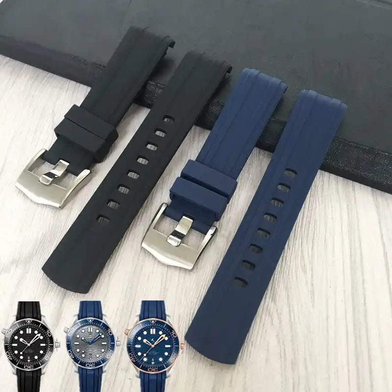 omega watch blue strap 