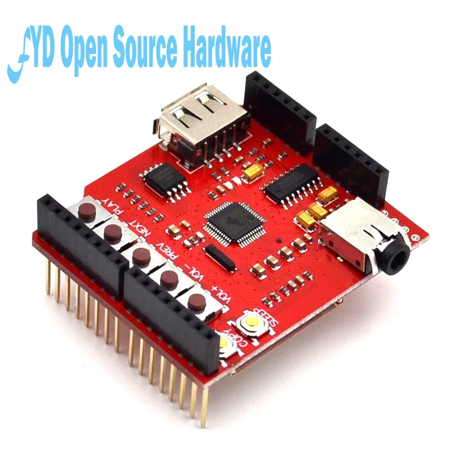 

MP3 USB-SD MP3 Shield red plate module