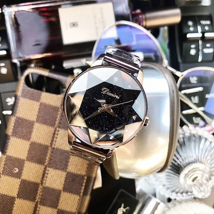 Роскошные Брендовые женские часы с кристаллами, ЖЕНСКИЕ НАРЯДНЫЕ часы, модные кварцевые часы из розового золота, женские наручные часы из нержавеющей стали