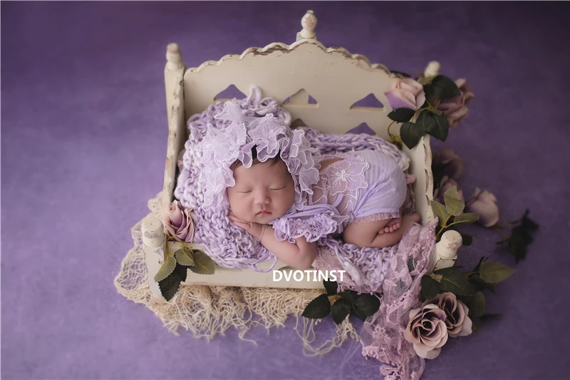 Dvotinst новорожденный реквизит для фотосъемки ребенок позирует корзина милые мини деревянные кроватки кровать Fotografia аксессуары для студийной фотосессии реквизит