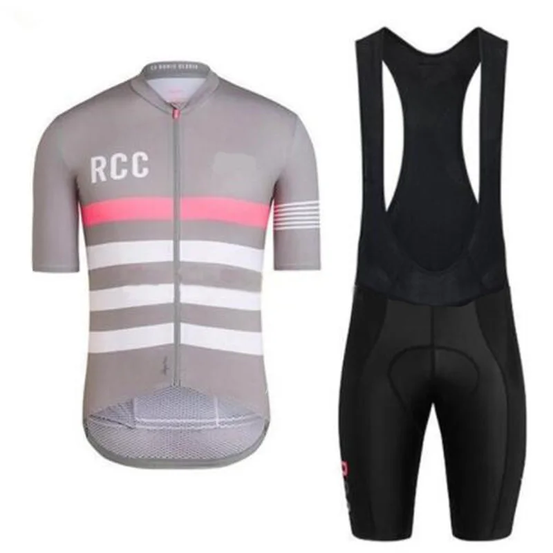 RCC Pro Cycling Jersey Set Summer MTB Bicycle Clothing Maillot Ropa Ciclismo Polyester Racing Bike Clothes Cycling Set - Color: Bib Shorts suit