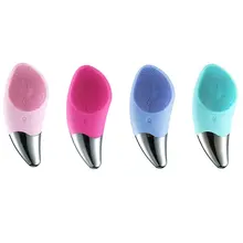 Ultrasonic Vibration Silicone Cleansing Instrument Wash Instrument Electric Wash Brush Washing Artifact Pore Cleaning Brush