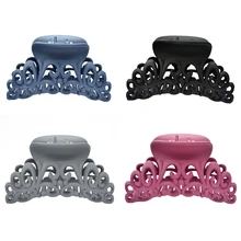 Женский коготь для волос, однотонный Краб для волос в стиле ретро, в форме Луны, заколки для волос с жемчугом, аксессуары для волос, Шпилька 5,5*9,4 см