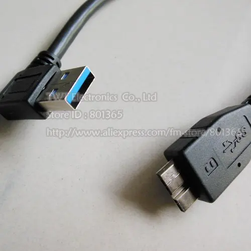 Удлинительный кабель с прямым углом 90 градусов USB 3 0 A Male на Micro бесплатная