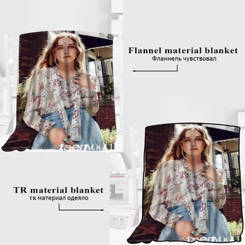 

Custom Zella Day Blanket TR/ Flannel Fleece Fabric Blanket New Year Decoration Comfortable Warm Super Soft Bedroom