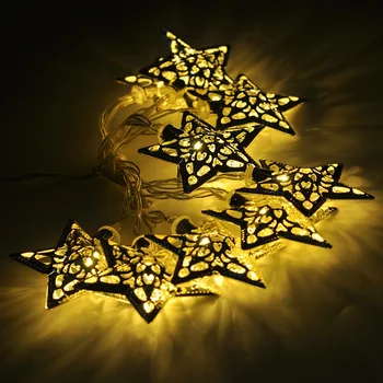 

1.2m Star Style 10 LED String Light AA Battery Operated LED Fairy Lights Christmas Wedding Garden Indoor Home Decoration lights