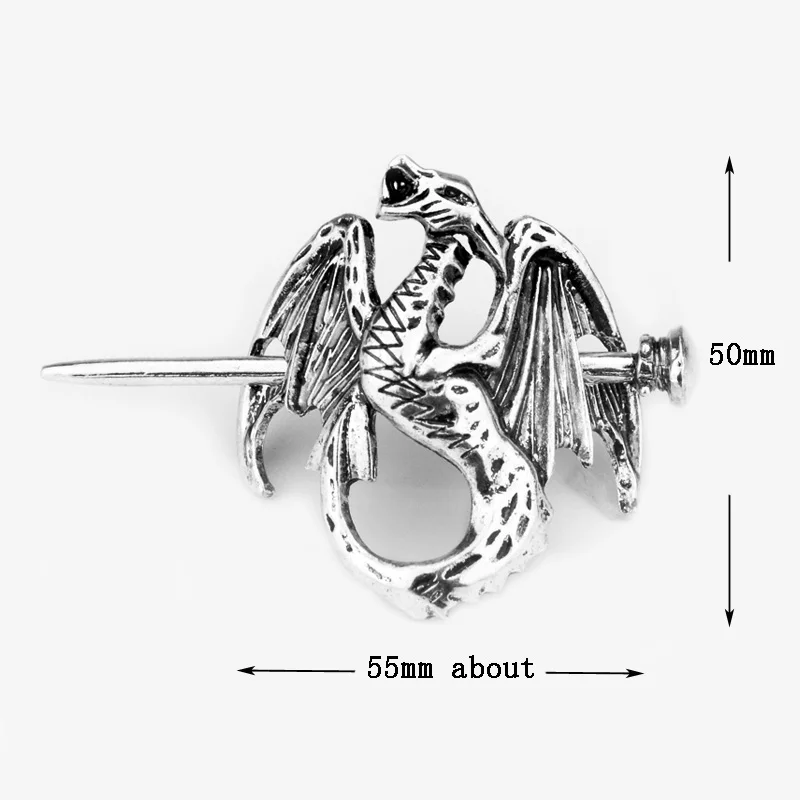 1 шт многоцветная заколка-Дракон викторианские палочки для волос Металлические средневековые драконы аксессуары для волос ювелирные изделия