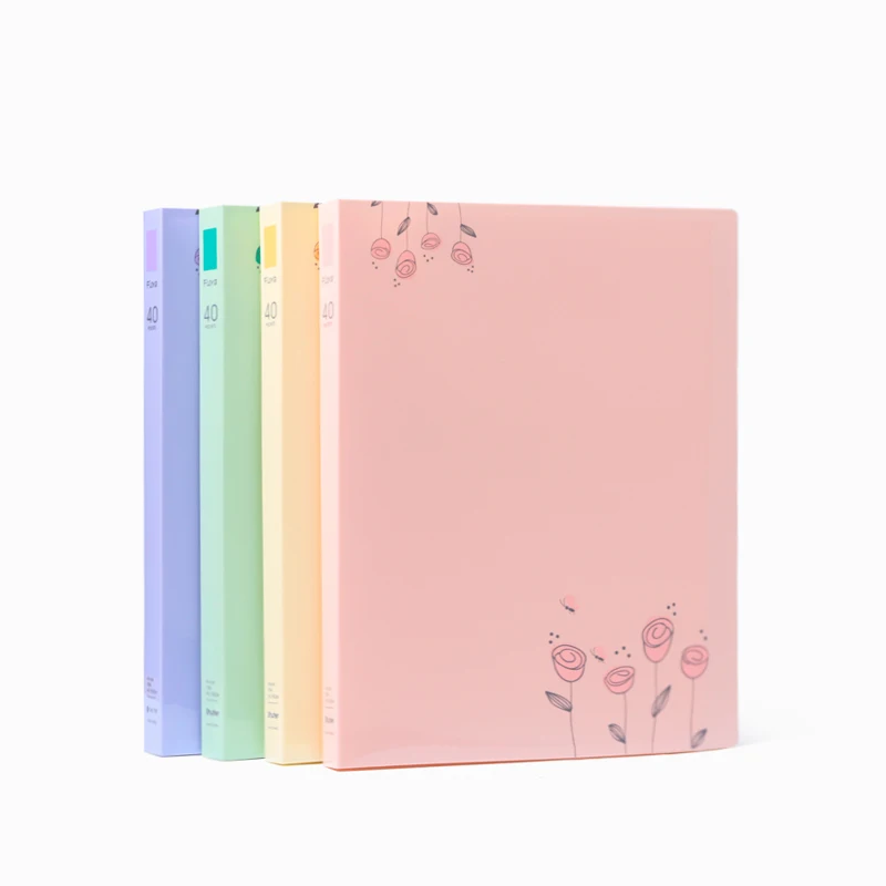 

310*238 A4 Floral Display Book Documents Storage Portfolio Folder Document Bag File Folder 40 Pockets School Office Supplies