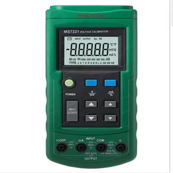 

Mastech MS7221 Volt/mA Voltage Current Calibrator Source/Output Step DC 0-10V 0-24mA Tester Meter