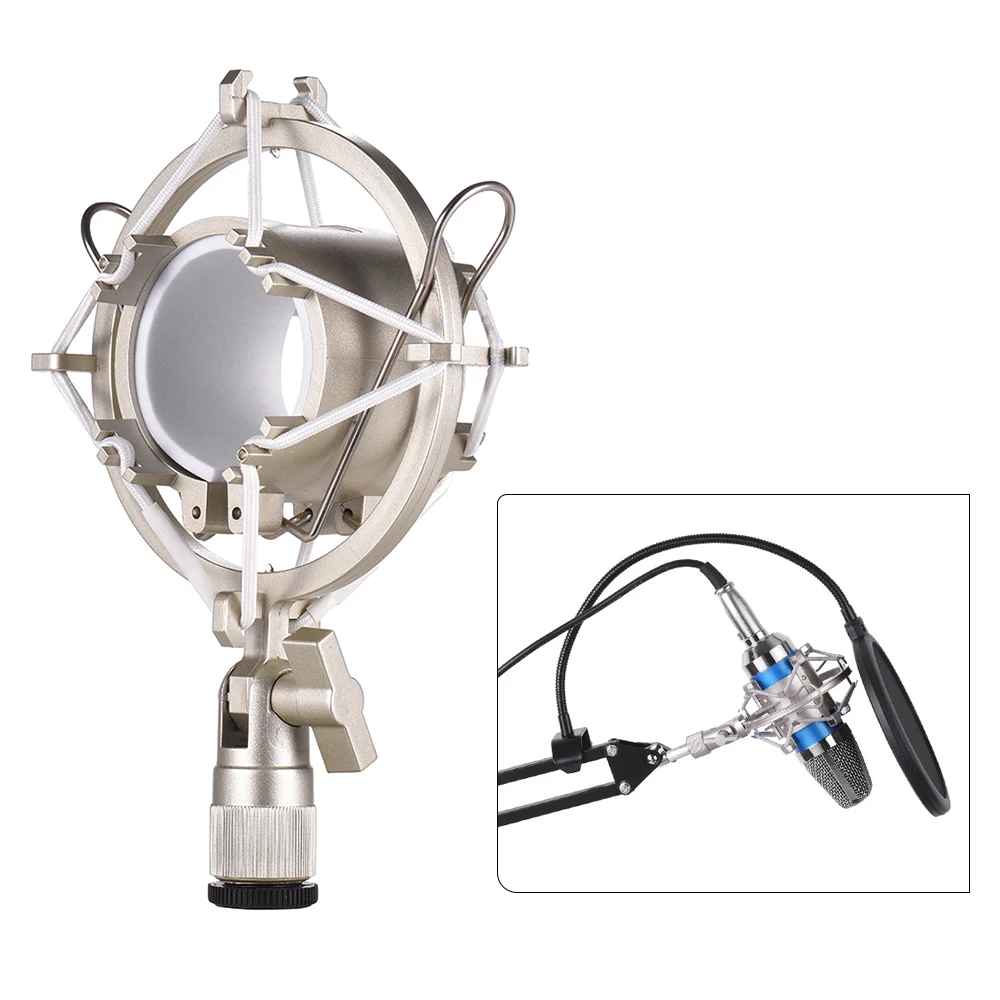 

Microphone Mic Shock Mount Holder Bracket Plastic Anti-vibration for On-line Broadcasting Studio Music Recording