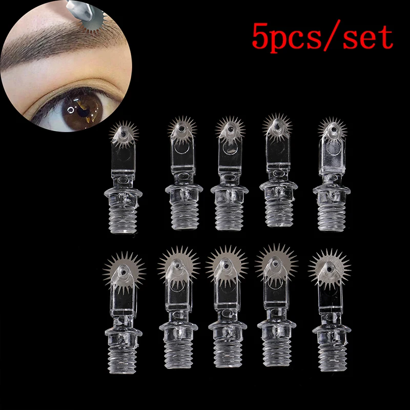 

5pcs Rollers Pins For Eyebrows Body Microblading Embroidery Permanent Makeup Tools 5 Sizes