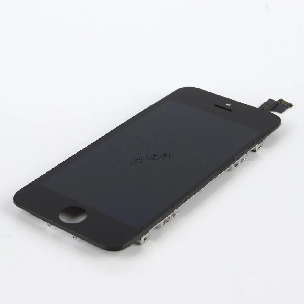 10 шт. AAA Pantalla для iPhone 5S ЖК дисплей 3D сенсорный экран дигитайзер с рамкой сборка