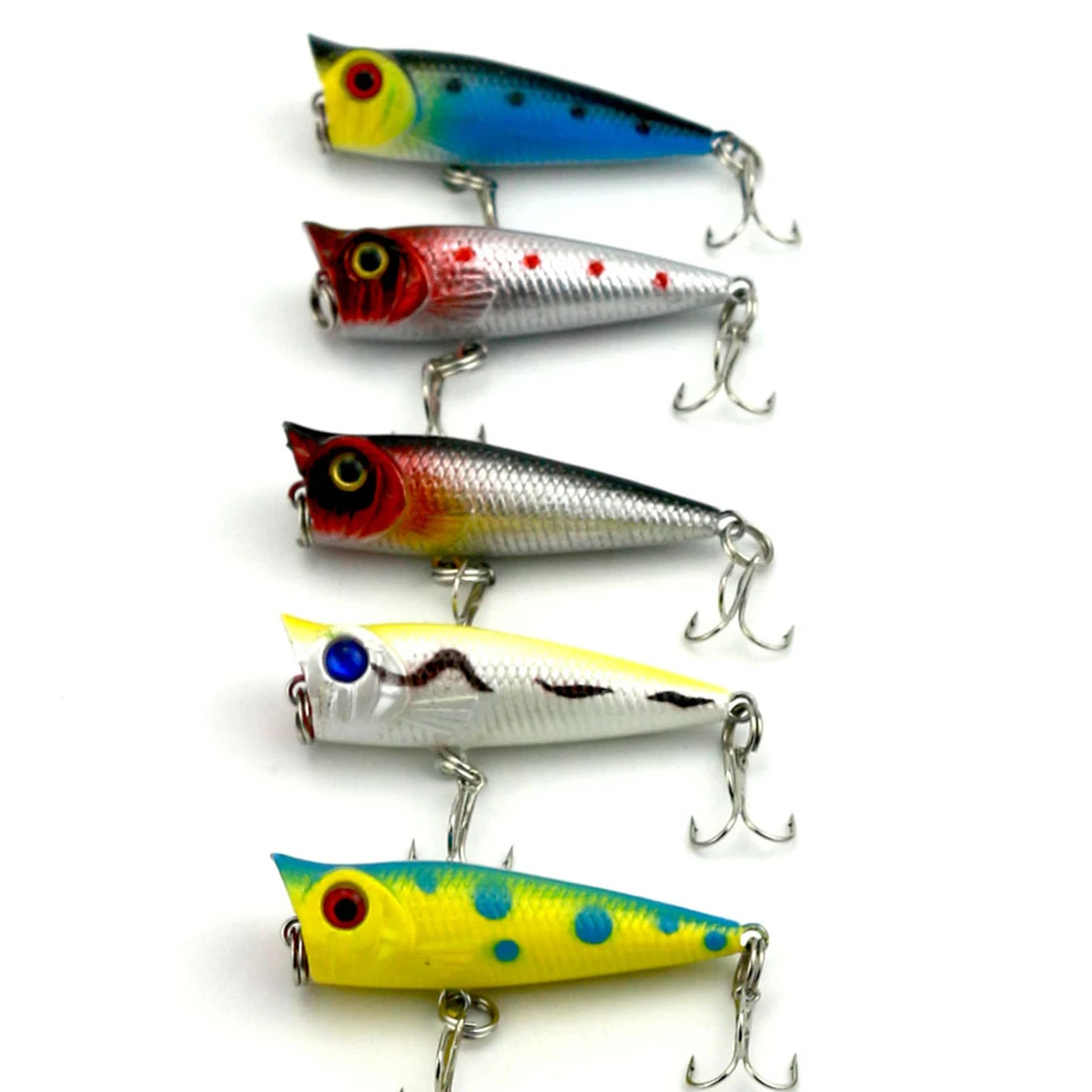  1Pcs 5cm 4.9g Popper Fishing Lure Crankbait Wobbler Isca Artificial Japan Hard Bait Swim bait 8 # H
