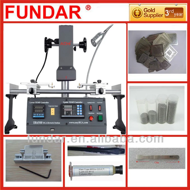 ACHI IR6500 BGA паяльная станция с бесплатным 6 в 1 Набор для реболлинга
