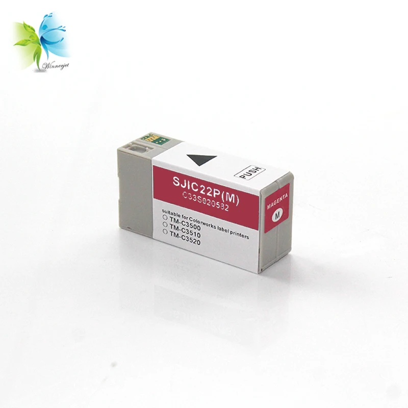 Winnerjet 10 комплектов 4 цвета 30 мл SJIC22P Совместимый картридж для принтера Epson TM C3500 C3510