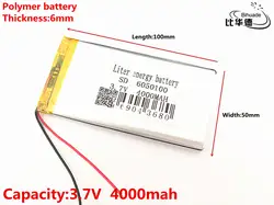 3,7 в 4000 мАч 6050100 полимерный литий-полимерный перезаряжаемый батарея для gps psp DVD