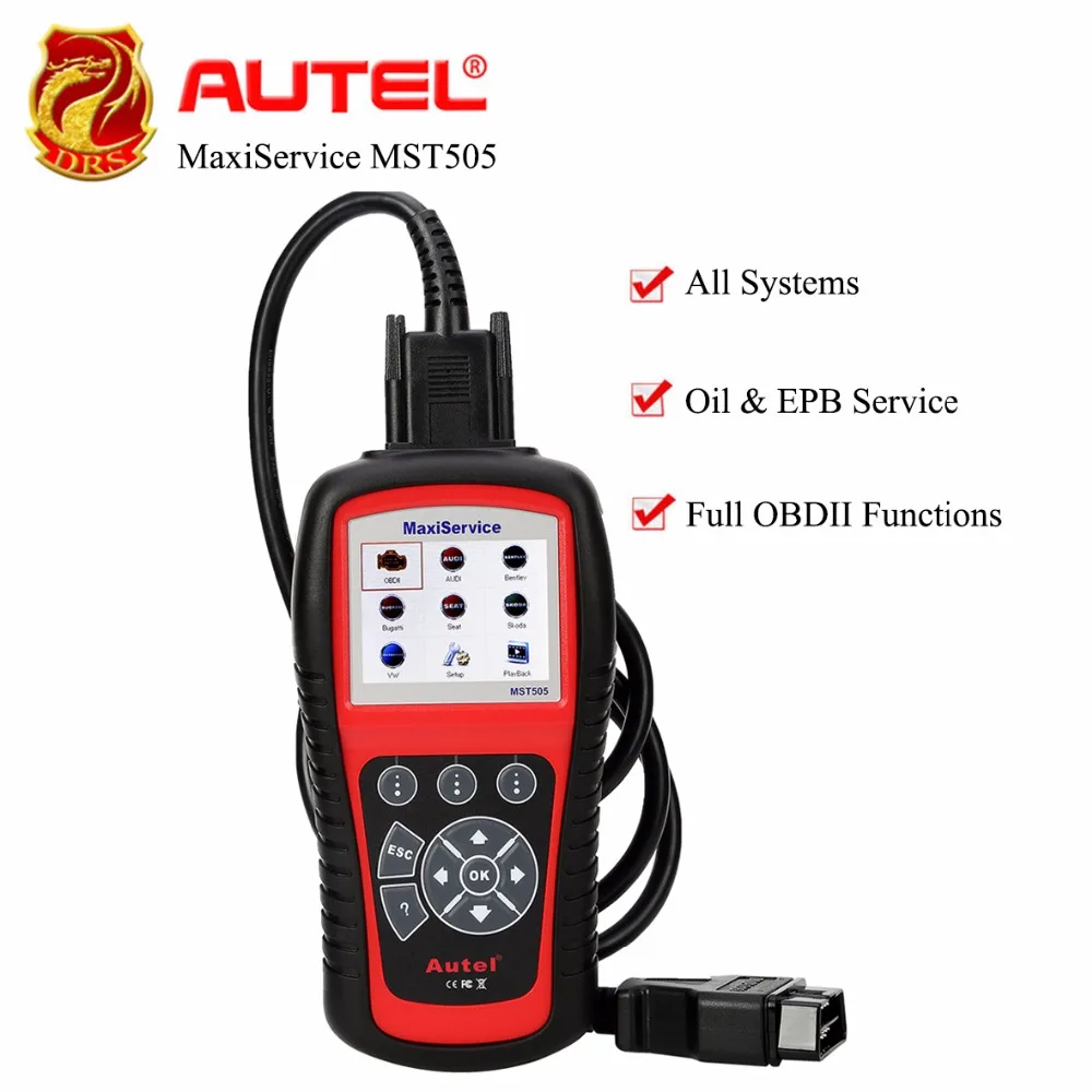 Autel MaxiService MST505 автомобильный считыватель кодов полный OBD2 сканер все системы