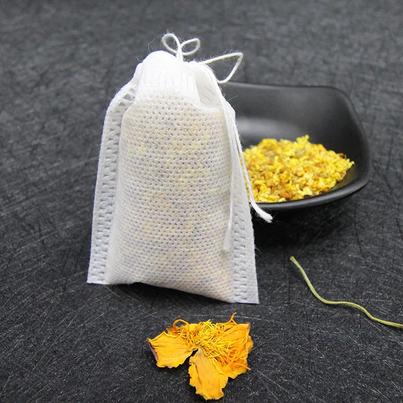 Новые чайные пакетики 10-100 шт./лот 5-5,5x7 см пустые чайные пакетики со струной Heal Seal фильтровальная бумага для травяной листовой чай