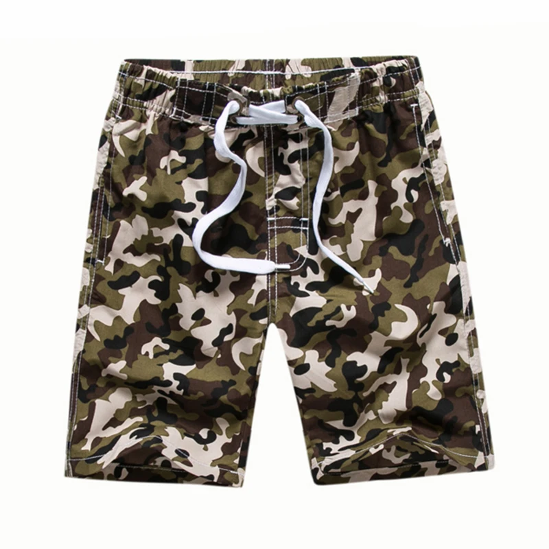 7-14 Yrs Children Boys Shorts Camouflage Surf Swimwear Summer Quick-Dry Board Shorts Kid Beach Boys Casual