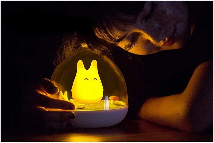 Прекрасный птичья клетка Тоторо Портативный сенсорный датчик USB светодиодный ночник для детей прикроватный декоративный светильник для дома подарки для детей